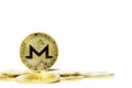 Monero Cryptocurrency , gold coins , mining , future money