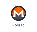Monero Cryptocurrency Icon Vector Illustration