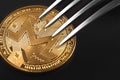 Monero crytocurrency coin under the silver fork