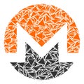 Monero Currency Collage of Triangles
