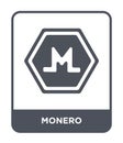 monero icon in trendy design style. monero icon isolated on white background. monero vector icon simple and modern flat symbol for