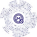 monero vector icon. monero editable stroke. monero linear symbol for use on web and mobile apps, logo, print media. Thin line