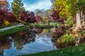 Ball Ground, Georgia/USA-11/16/18 Gibbs gardens in a autumn setting Royalty Free Stock Photo