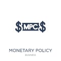 Monetary policy committee icon. Trendy flat vector Monetary policy committee icon on white background from Business collection Royalty Free Stock Photo