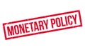 Monetary Policy rubber stamp Royalty Free Stock Photo