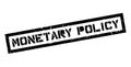 Monetary Policy rubber stamp Royalty Free Stock Photo