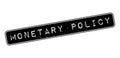 Monetary Policy rubber stamp Royalty Free Stock Photo