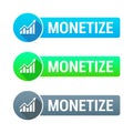 Monetize Banner Vector