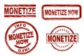 Monetize ink stamp set