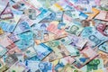 Money from around the world, various currencies Royalty Free Stock Photo