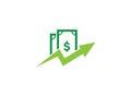 Money Arrow Chart Finance for logo design
