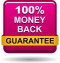 Money back button web icon pink Royalty Free Stock Photo