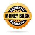 Money back gold icon