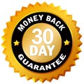 Money back guarantee 30 day Royalty Free Stock Photo