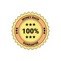 Money Back Guarantee Element Badge Or Label Isolated Business Seal