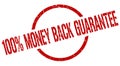 100% money back guarantee stamp Royalty Free Stock Photo