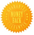 Money back guarantee seal Royalty Free Stock Photo