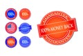 Money Back Guarantee Seal Set Royalty Free Stock Photo