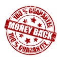 Money back guarantee stamp Royalty Free Stock Photo