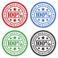 Money Back Guarantee Stamps Royalty Free Stock Photo