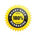 Money back guarantee sticker