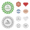 Money back guarantee, vip, medium quality,premium quality.Label,set collection icons in cartoon,outline style vector