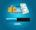 money back loading bar illustration Royalty Free Stock Photo