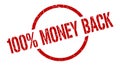 100% money back stamp Royalty Free Stock Photo