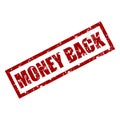 Money back rubber stamp texture Royalty Free Stock Photo