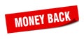money back sticker.