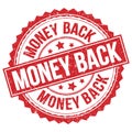 MONEY BACK text on red round stamp sign Royalty Free Stock Photo