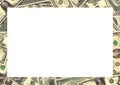 Money background border Royalty Free Stock Photo