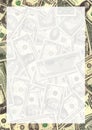Money background border Royalty Free Stock Photo