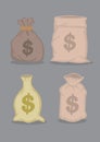 Money Bags Design Vector Illustration Royalty Free Stock Photo