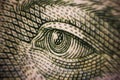 Money banknote macro closeup shot eyes of Ukraine famous people value cash exchange Royalty Free Stock Photo