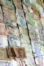 Money bills from all around the world