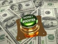 Money booster pushbutton