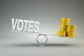 Money buys votes Royalty Free Stock Photo