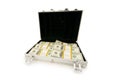 Money in the case isolated b Royalty Free Stock Photo