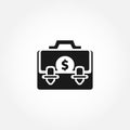 money case isolated solid icon Royalty Free Stock Photo