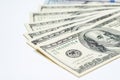 Money cash fan,$100 bills Royalty Free Stock Photo