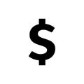 Money cash icon isolated on white. Cash symbol