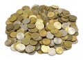 Money , change , penny, pile of cents Royalty Free Stock Photo