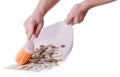 Money clean up Royalty Free Stock Photo