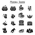 Money, Coin, Cash icon set