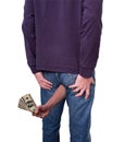 Money Coming Out Of Your Butt, Funny Royalty Free Stock Photo