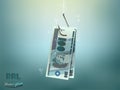 Money concept illustration, brazilian reals money paper on fish hook