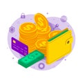 Money concept isometric