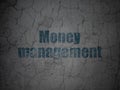 Money concept: Money Management on grunge wall background