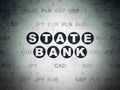 Money concept: State Bank on Digital Data Paper background Royalty Free Stock Photo